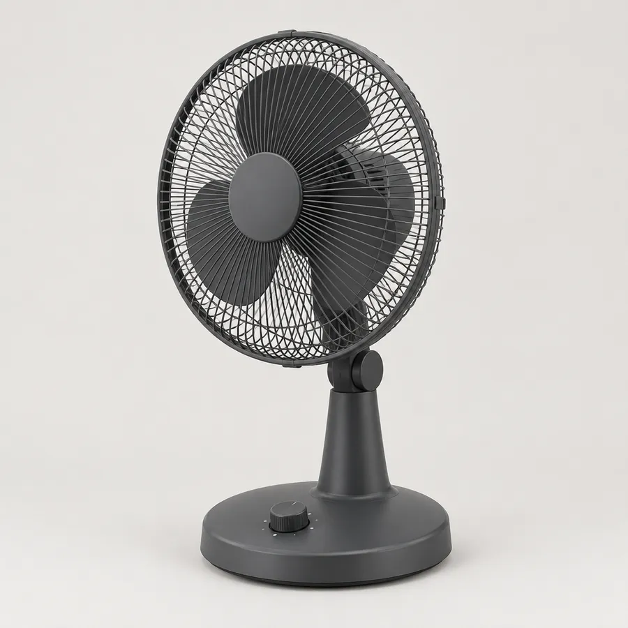 Hawa Cool 12-Inch Oscillating Table Fan, Charcoal