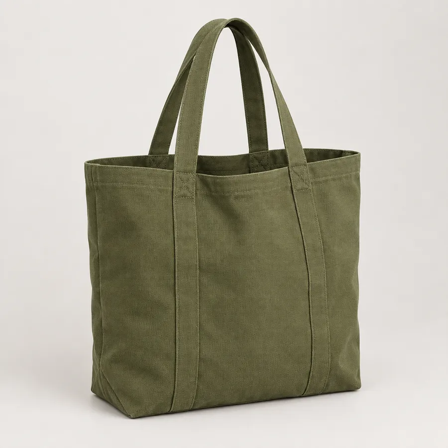 Rangdhonu Wear Everyday Canvas Tote Bag, Olive