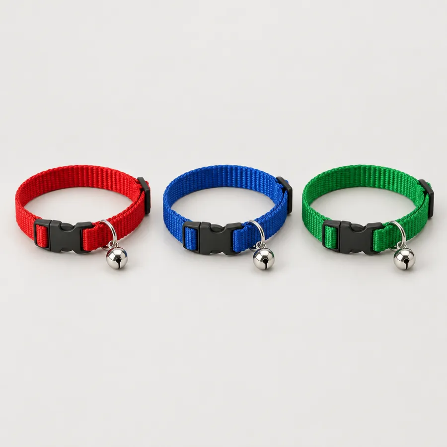 Purrfect Pals Adjustable Cat Collar with Bell